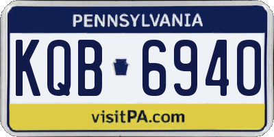 PA license plate KQB6940