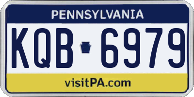 PA license plate KQB6979