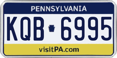 PA license plate KQB6995