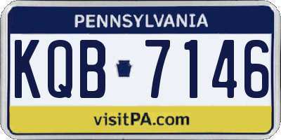 PA license plate KQB7146