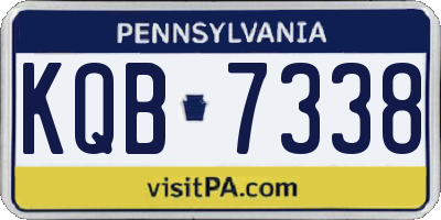 PA license plate KQB7338