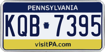 PA license plate KQB7395