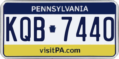 PA license plate KQB7440