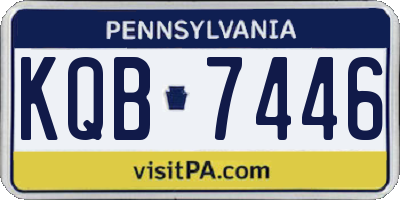 PA license plate KQB7446