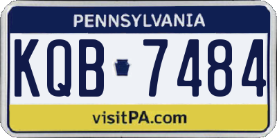 PA license plate KQB7484