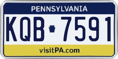 PA license plate KQB7591