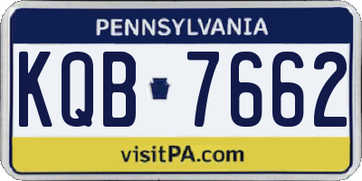PA license plate KQB7662