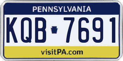 PA license plate KQB7691