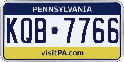 PA license plate KQB7766
