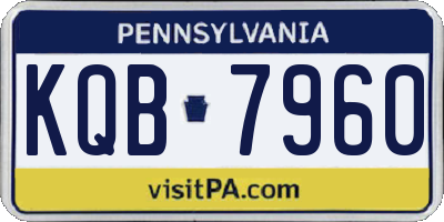 PA license plate KQB7960