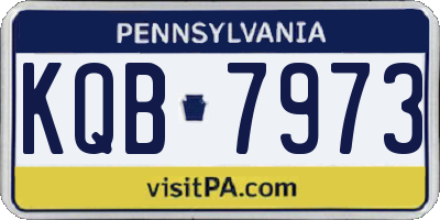 PA license plate KQB7973