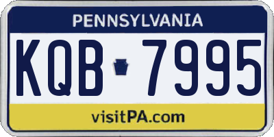 PA license plate KQB7995