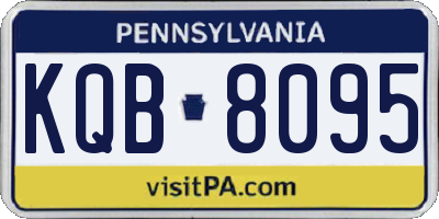 PA license plate KQB8095