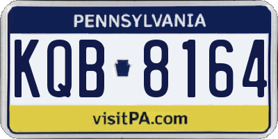 PA license plate KQB8164