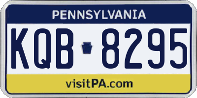 PA license plate KQB8295