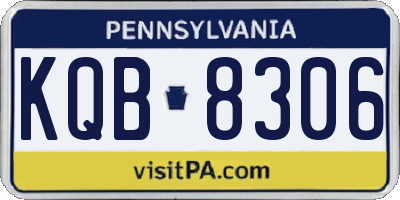 PA license plate KQB8306