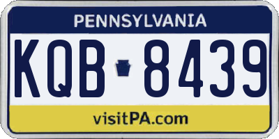 PA license plate KQB8439