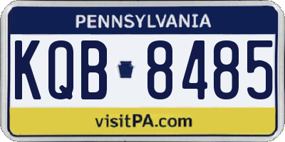 PA license plate KQB8485