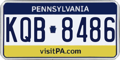 PA license plate KQB8486