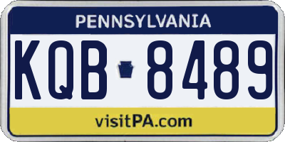 PA license plate KQB8489