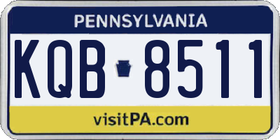 PA license plate KQB8511
