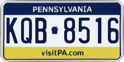 PA license plate KQB8516