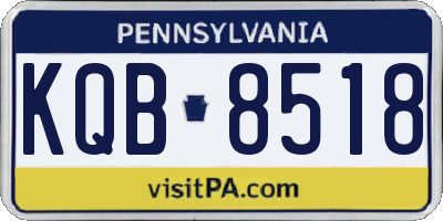 PA license plate KQB8518