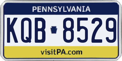 PA license plate KQB8529
