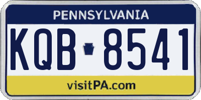 PA license plate KQB8541