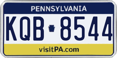 PA license plate KQB8544