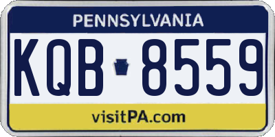 PA license plate KQB8559