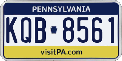 PA license plate KQB8561