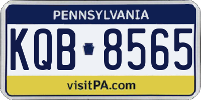 PA license plate KQB8565