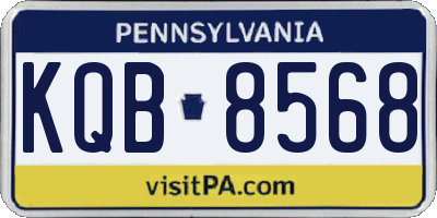 PA license plate KQB8568