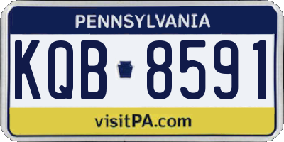 PA license plate KQB8591