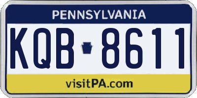 PA license plate KQB8611