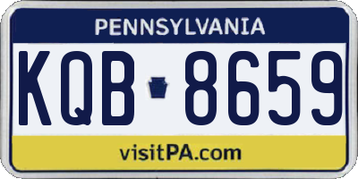 PA license plate KQB8659