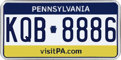 PA license plate KQB8886