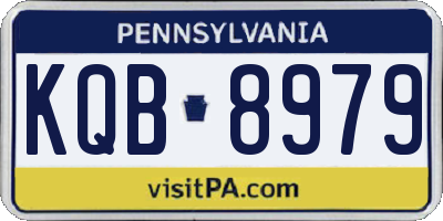 PA license plate KQB8979
