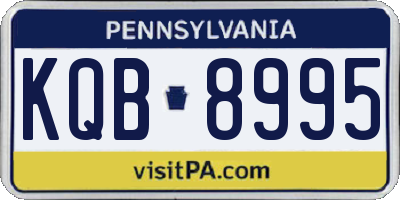PA license plate KQB8995