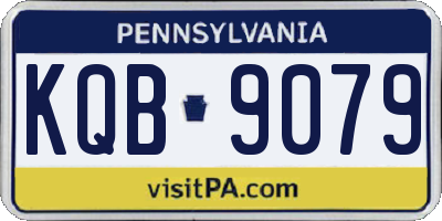 PA license plate KQB9079