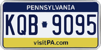 PA license plate KQB9095