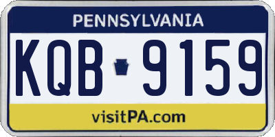 PA license plate KQB9159