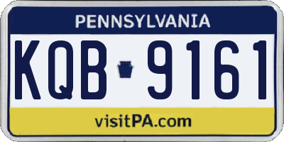 PA license plate KQB9161