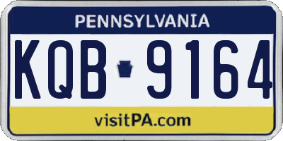 PA license plate KQB9164