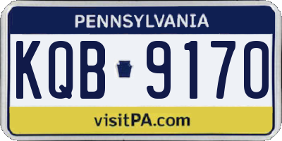 PA license plate KQB9170