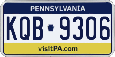PA license plate KQB9306