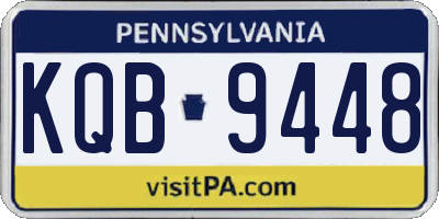 PA license plate KQB9448