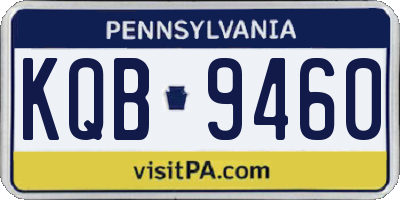 PA license plate KQB9460