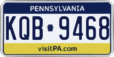 PA license plate KQB9468